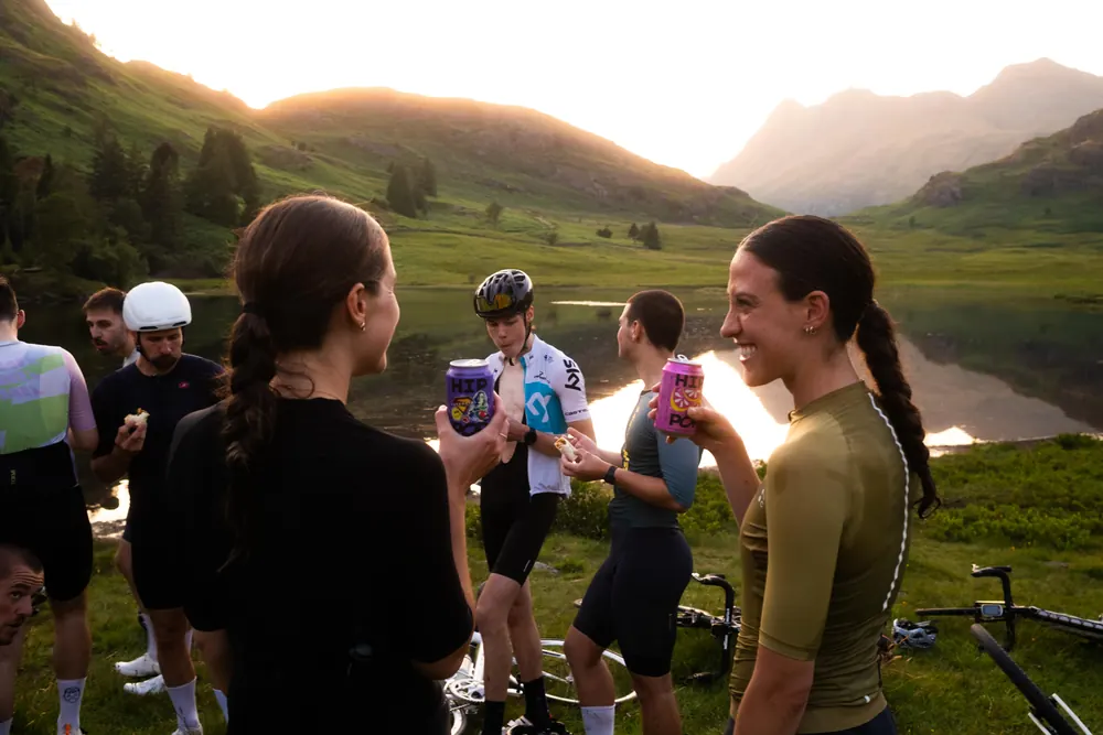 Candid photography from a Routes Cycling group ride.